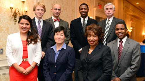 Top L-R: Daniel Kimberg, Lee Baker, Marcus Benning, and Kevin White. Bottom L-R: Yuridia Ramirez, Li-Chen Chin, Dorothy Powell, and Charles West